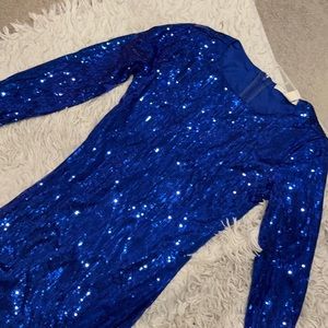 Forever 21 blue mini sequin dress